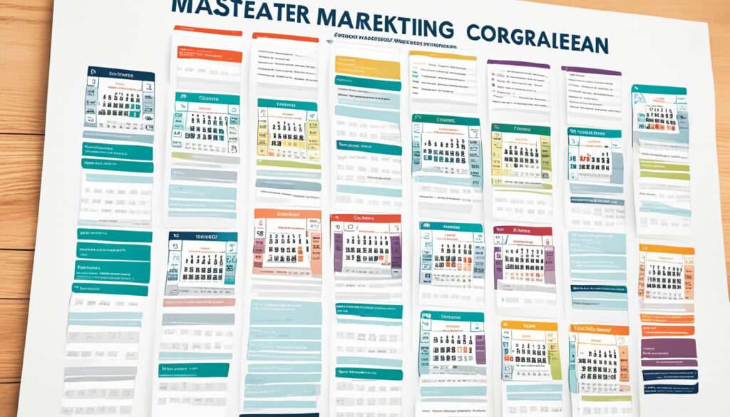 calendrier Master marketing digital